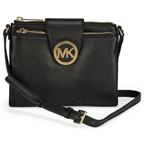 michael michael kors fulton large crossbody black 